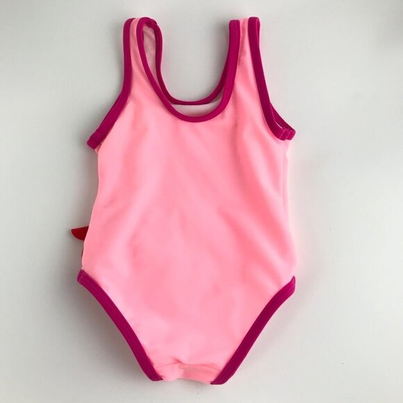 Candlesticks Infant Pink Peacock One Piece Swimsuit Size 9 Months - Picture 3 of 5